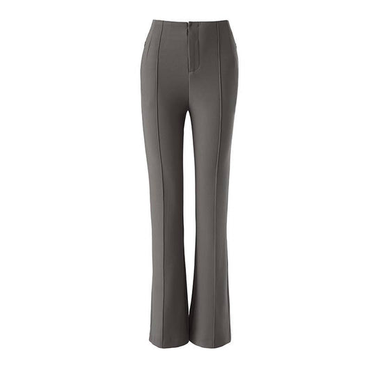 PT37Y High Waist Slim Fit Flared Work Casual Long Pants