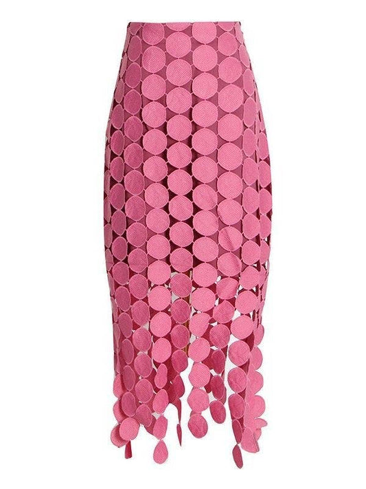 SK001 Hollow Out Embroidery Skirt Pencil Skirt Dress