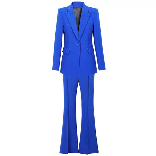 SET080Y Blazer & Flared Pants Set ¨C Chic Workwear