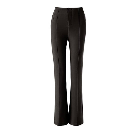 PT37Y High Waist Slim Fit Flared Work Casual Long Pants