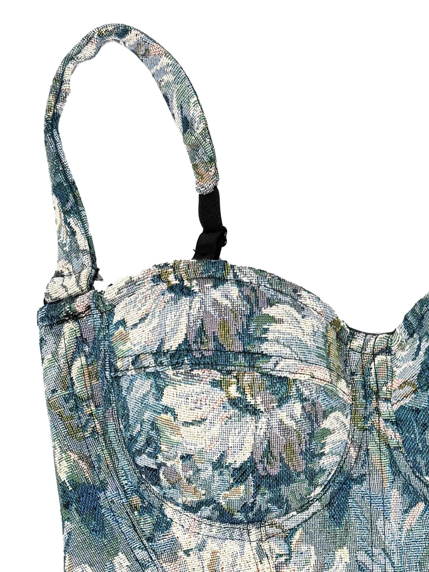 VE007 Elegant Retro Palace-Style Tube Top with Chest Pads