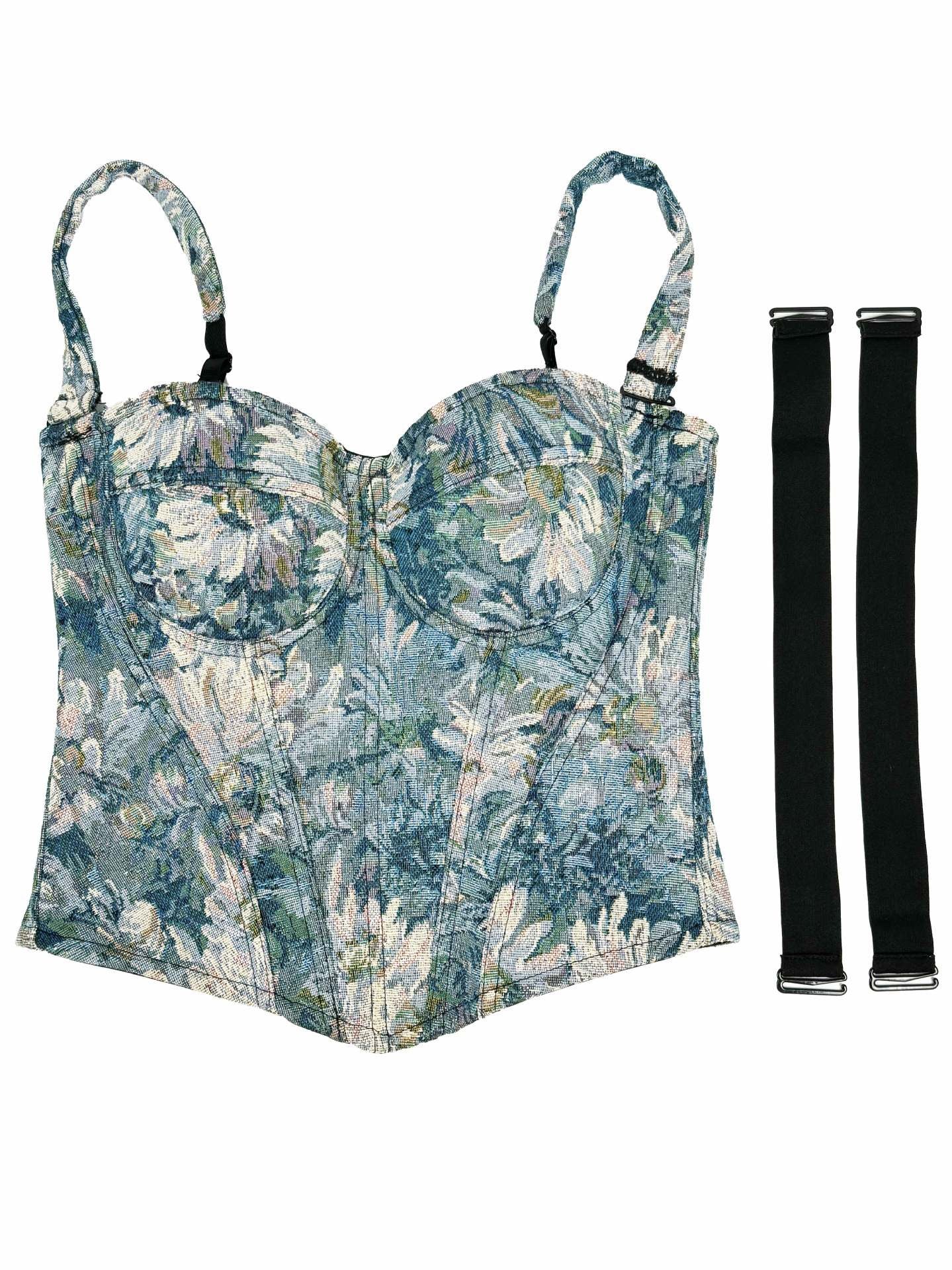 VE007 Elegant Retro Palace-Style Tube Top with Chest Pads