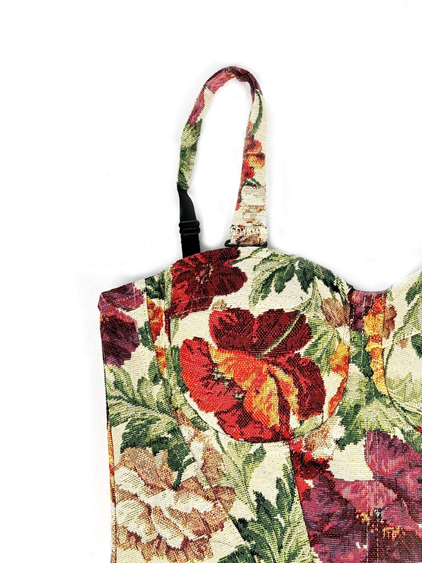 VE007 Elegant Retro Palace-Style Tube Top with Chest Pads