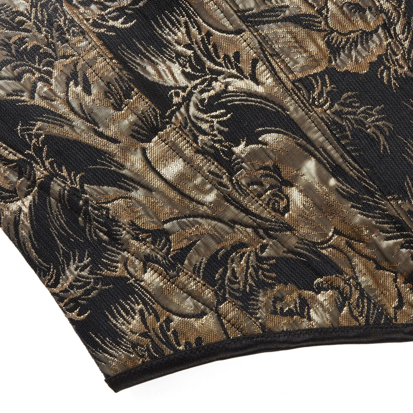 VE15 Printed Strapless Corset Top with Bust-Sculpting Fit