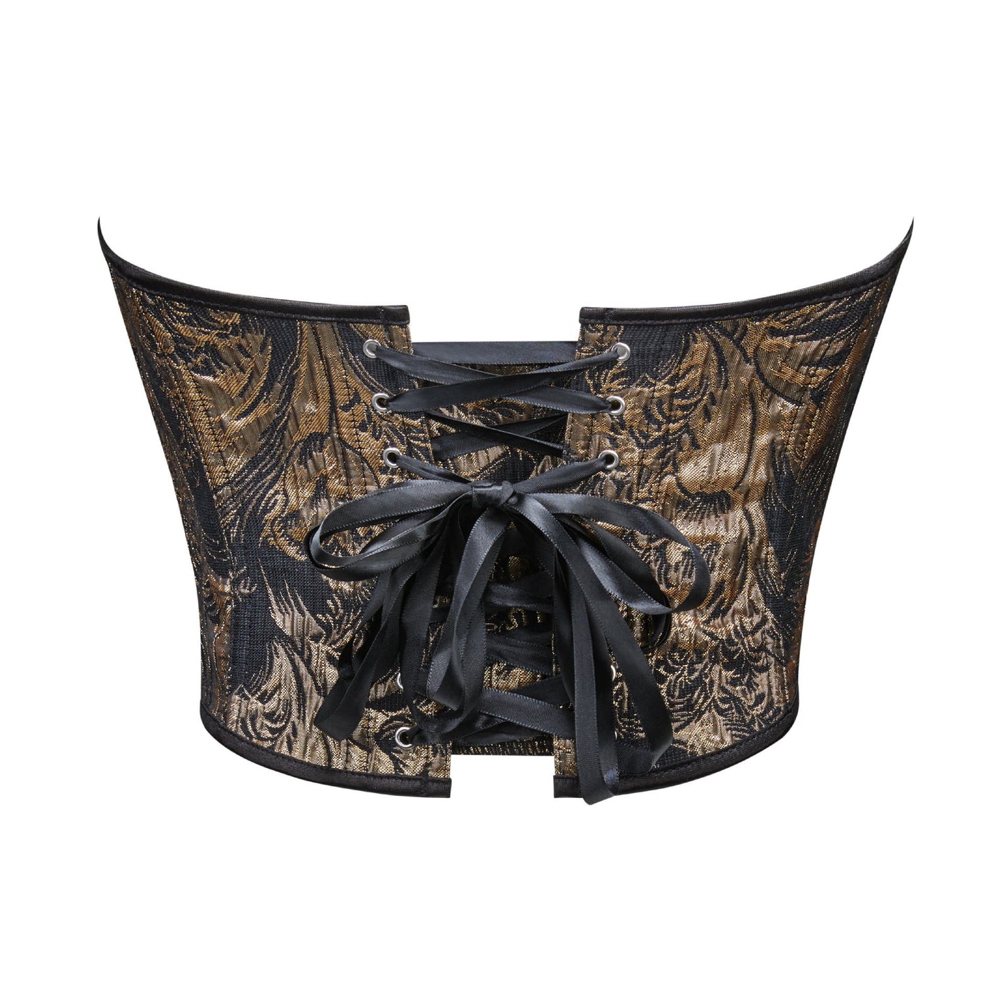 VE15 Printed Strapless Corset Top with Bust-Sculpting Fit
