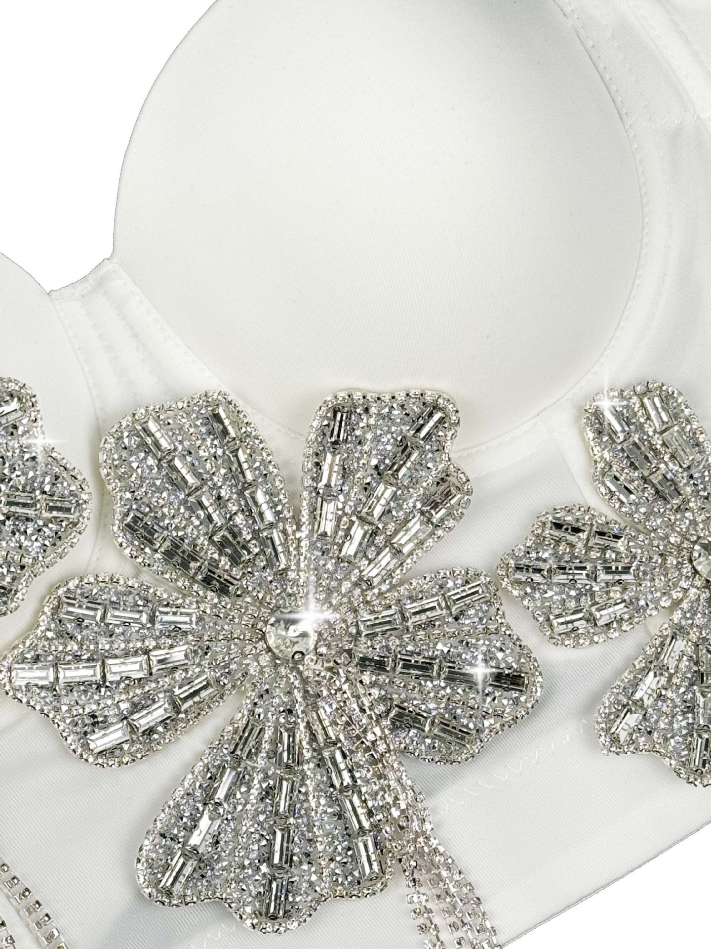 VE18YDiamond Flower Herringbone Corset Bra ¨C Seductive Charm