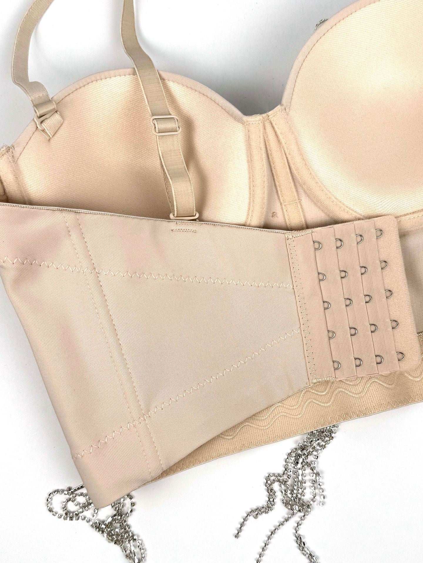 VE18YDiamond Flower Herringbone Corset Bra ¨C Seductive Charm