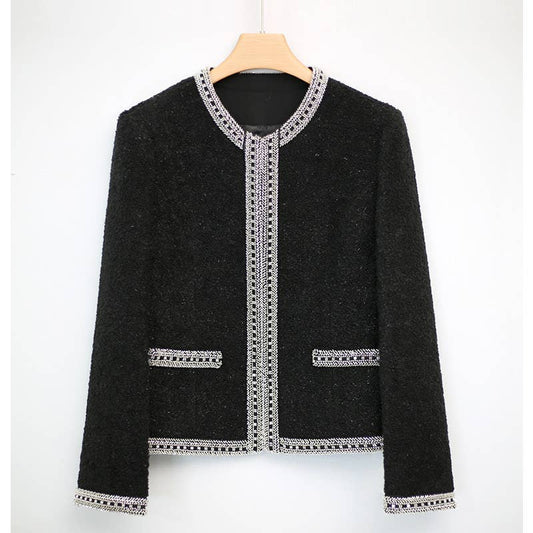 BL022 Pearl Knitwear Cardigan For Women Elegant Sweater