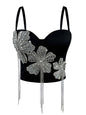 VE18YDiamond Flower Herringbone Corset Bra ¨C Seductive Charm