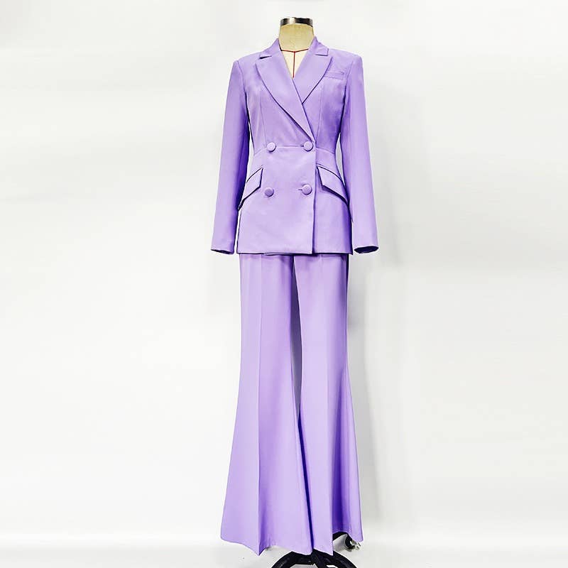 SET64Y Two-Piece Flared Suit ¨C Professional Interview Attire