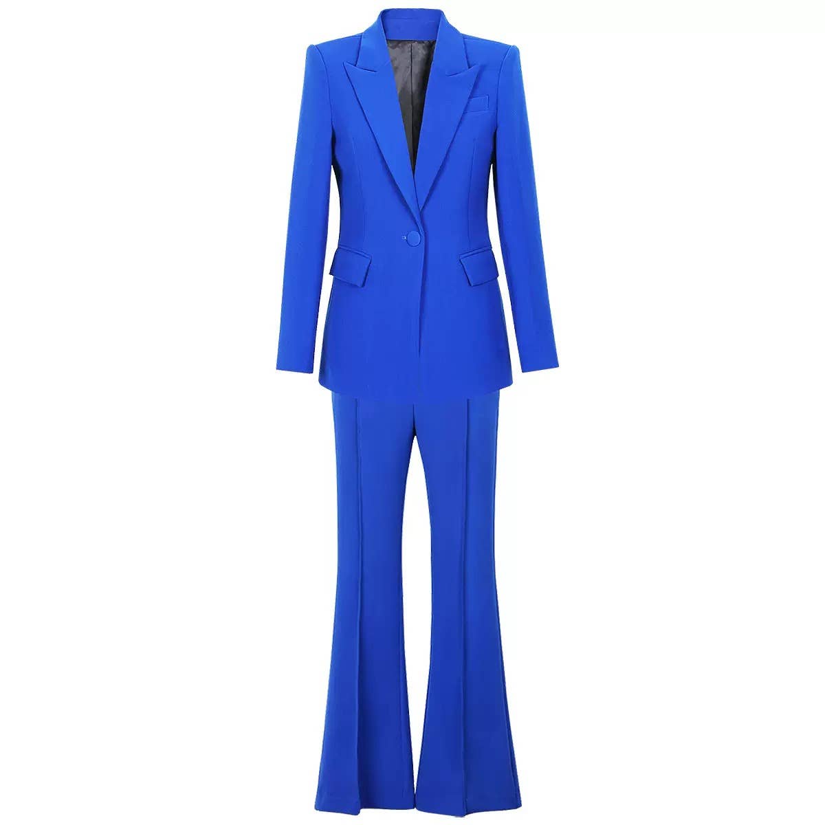 SET080Y Blazer & Flared Pants Set ¨C Chic Workwear