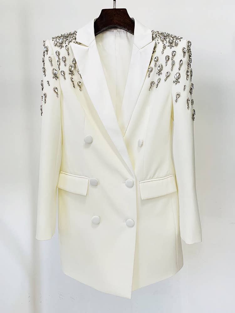 DR0147 Gorgeous Beaded Diamond Jacket
