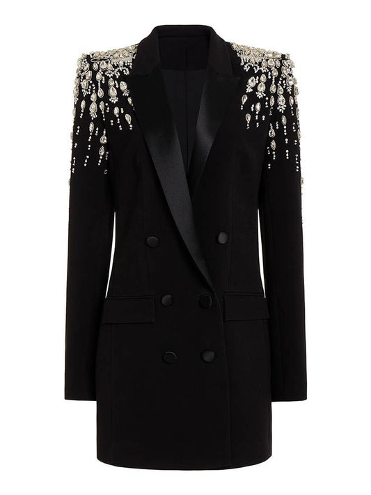 DR0147 Gorgeous Beaded Diamond Jacket